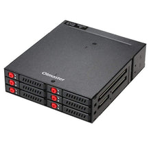 Load image into Gallery viewer, 6-Bay 2.5inch SATA SSD HDD Hot Swap Mobile Rack/Enclosure Hard Disk Enclosure Rack Data Storage For 5.25 Drive Bay