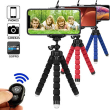 Load image into Gallery viewer, Tripod for phone tripod monopod selfie remote stick for smartphone iphone tripode for mobile phone holder bluetooth tripods