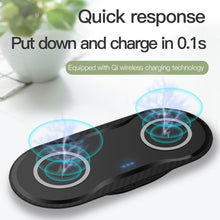 Load image into Gallery viewer, 20W Fast Charging Dock Station For Samsung S20 S10 S9 10W Dual Qi Wireless Charger Pad for Apple iPhone 11 XS XR X 8 Airpods Pro