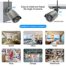 Load image into Gallery viewer, 4CH  8CH 1080P Wireless NVR Kit CCTV System 2MP WiFi Audio Record IP Camera IR Outdoor Video Security Surveillance Set 1TB HDD