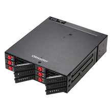 Load image into Gallery viewer, 6-Bay 2.5inch SATA SSD HDD Hot Swap Mobile Rack/Enclosure Hard Disk Enclosure Rack Data Storage For 5.25 Drive Bay