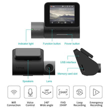 Load image into Gallery viewer, 70mai Pro Auto Dash Cam 1944P ADAS Car Dvr Dash Camera 70 mai Dashcam Voice Control 24H Parking Monitor Vehicle Video Recorder