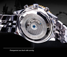 Load image into Gallery viewer, Jaragar 2017 Flying Series Golden Bezel Scale Dial Design Stainless Steel Mens Watch Top Brand Luxury Automatic Mechanical Watch