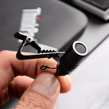 Load image into Gallery viewer, Ollivan Omnidirectional Metal Microphone 3.5mm Jack Lavalier Tie Clip Microphone Mini Audio Mic for Computer Laptop Mobile Phone