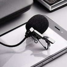 Load image into Gallery viewer, Ollivan Omnidirectional Metal Microphone 3.5mm Jack Lavalier Tie Clip Microphone Mini Audio Mic for Computer Laptop Mobile Phone