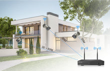 Load image into Gallery viewer, 4CH  8CH 1080P Wireless NVR Kit CCTV System 2MP WiFi Audio Record IP Camera IR Outdoor Video Security Surveillance Set 1TB HDD