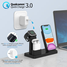 Load image into Gallery viewer, NTONPOWER 3 in 1 Wireless Charging Stand 10W Fast Wireless Charger For phone Charging Station for Airpods AppleWatch