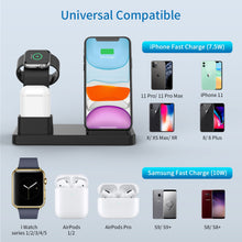 Load image into Gallery viewer, NTONPOWER 3 in 1 Wireless Charging Stand 10W Fast Wireless Charger For phone Charging Station for Airpods AppleWatch
