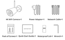 Load image into Gallery viewer, Hiseeu 4K Wireless WIFI Camera SD Card Slot Outdoor Waterproof 8MP 5MP 4MP 2MP Security IP Camera for POE NVR ONVIF APP Remote