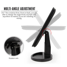 Load image into Gallery viewer, LED Touch Screen Makeup Mirror Professional Vanity Mirror With 16/22 LED Lights Health Beauty Adjustable Countertop 180° Rotating