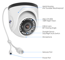 Load image into Gallery viewer, Hiseeu 4K 8MP POE IP Camera Dome Waterproof Audio CCTV Bullet Camera P2P Motion Detection ONVIF For PoE NVR 48V
