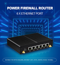 Load image into Gallery viewer, Firewall Router Intel Core i3 4010U 5010U AES NI Pfsense Mini PC 6 LAN Intel i211AT Gigabit Ethernet 4*USB HDMI WiFi 4G LTE SIM