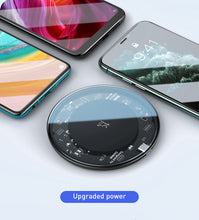 Load image into Gallery viewer, Baseus 15W Fast Wireless Charger For iPhone 11 X Xs Max For Airpods Visible Qi Wireless Charging Pad For Samsung S10 S9 Note 10