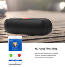 Load image into Gallery viewer, NBY S18 Portable Bluetooth Speaker with Dual Driver Loudspeaker,12 Hours Playtime,HD Audio Subwoofer Wireless Speakers with Mic