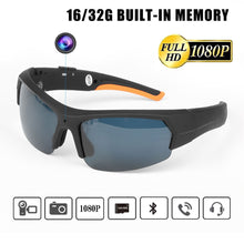 Load image into Gallery viewer, ET HD1080P Sunglasses Camera Headset Smart Mini Camera Glasses Multifunctional Bluetooth MP3 Player Cycling & Sports Accessories 16/32Gb