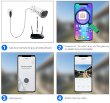 Load image into Gallery viewer, Hiseeu 4K 8MP POE IP Video Camera Outdoor Waterproof Audio Bullet Camera Motion Detection ONVIF For PoE NVR 48V