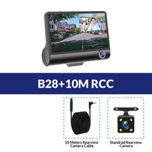 Load image into Gallery viewer, E-ACE Dashcam B28 Car DVRs 4 Inch Car Camera FHD 1080P Auto Recorder Dash Cam 3 Camera lens Registrator with Rear View Camera