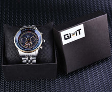 Load image into Gallery viewer, Jaragar 2017 Flying Series Golden Bezel Scale Dial Design Stainless Steel Mens Watch Top Brand Luxury Automatic Mechanical Watch