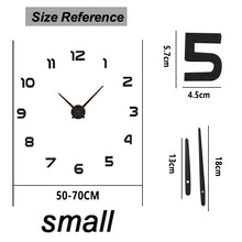 Load image into Gallery viewer, 2020 New Wall Clocks 3D DIY Clock Acrylic Mirror Stickers Home Decoration Living Room Quartz Needle Self Adhesive