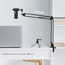 Load image into Gallery viewer, FIFINE Studio Condenser USB Computer Microphone Kit With Adjustable Scissor Arm Stand Shock Mount for YouTube Voice Overs-T669