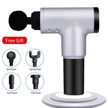 Load image into Gallery viewer, Jinkairui 4 Heads Massage Fascial Gun Deep Body Sport Therapy Muscle Pain Relief Body Shaping Slimming Relaxation Massagea