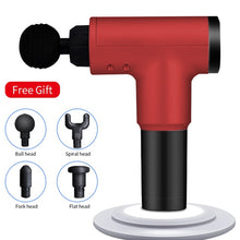 Load image into Gallery viewer, Jinkairui 4 Heads Massage Fascial Gun Deep Body Sport Therapy Muscle Pain Relief Body Shaping Slimming Relaxation Massagea