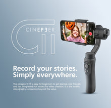 Load image into Gallery viewer, ZHIYUN Official CINEPEER C11 3-Axis Smartphone Phone Gimbals Handheld Stabilizer for iPhone/Samsung/Xiaomi Vlog vs Snoppa/DJI