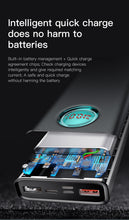 Load image into Gallery viewer, Baseus 20000mAh Power Bank Type C PD Fast Charging + Quick Charge 3.0 USB Powerbank External Battery For iPhone Huawei etc