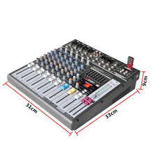 Load image into Gallery viewer, Freeboss ME82 Ultra low noise 4 Mono + 2 stereo 8 channels 16 DSP USB professional dj audio mixer console