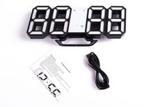 Load image into Gallery viewer, Wall Clock Clock 3D Led Digital  Modern Design  Living Room Decor Table Alarm Nightlight Luminous Desktop