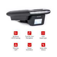 Load image into Gallery viewer, SHANREN DI-PRO GPS Bike Computer 96-Hour Cycling GPS Bicycle Computer with Headlight