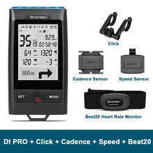 Load image into Gallery viewer, SHANREN DI-PRO GPS Bike Computer 96-Hour Cycling GPS Bicycle Computer with Headlight