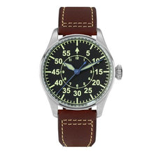 Load image into Gallery viewer, San Martin Men automatic watches 100m Water Resistant Sapphire glass ST2130mov't high quality stainless steel pilot Wristwatches