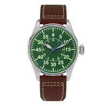 Load image into Gallery viewer, San Martin Men automatic watches 100m Water Resistant Sapphire glass ST2130mov't high quality stainless steel pilot Wristwatches