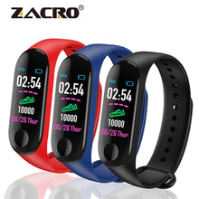Load image into Gallery viewer, M3 Blood Pressure Outdoor Waterproof Smart Wristband Bracelet Health Sport Heart Rate Monitor Step Counter Fitness Tracker Watch
