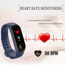Load image into Gallery viewer, M3 Blood Pressure Outdoor Waterproof Smart Wristband Bracelet Health Sport Heart Rate Monitor Step Counter Fitness Tracker Watch