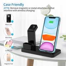 Load image into Gallery viewer, NTONPOWER 3 in 1 Wireless Charging Stand 10W Fast Wireless Charger For phone Charging Station for Airpods AppleWatch