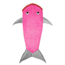 Load image into Gallery viewer, Children / Kids Mermaid Blanket Sleeping Sack Sofa Bed Throw For Boys/Girls Double layer Soft Fleece Shark Mermaid Tail Blanket