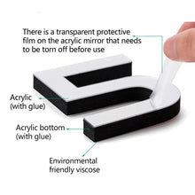 Load image into Gallery viewer, 2020 New Wall Clocks 3D DIY Clock Acrylic Mirror Stickers Home Decoration Living Room Quartz Needle Self Adhesive