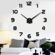 Load image into Gallery viewer, 2020 New Wall Clocks 3D DIY Clock Acrylic Mirror Stickers Home Decoration Living Room Quartz Needle Self Adhesive