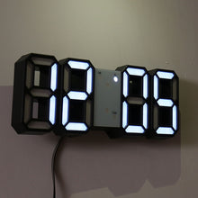 Load image into Gallery viewer, Wall Clock Clock 3D Led Digital  Modern Design  Living Room Decor Table Alarm Nightlight Luminous Desktop