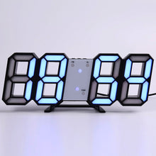 Load image into Gallery viewer, Wall Clock Clock 3D Led Digital  Modern Design  Living Room Decor Table Alarm Nightlight Luminous Desktop