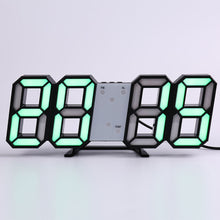 Load image into Gallery viewer, Wall Clock Clock 3D Led Digital  Modern Design  Living Room Decor Table Alarm Nightlight Luminous Desktop