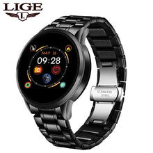 Load image into Gallery viewer, LIGE New Smart Watch Men IP67 Waterproof  Heart Rate Fitness Tracker Pedometer For Android ios Steel Band Sports Men smart watch