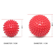 Load image into Gallery viewer, 7cm7.5cm 9cm Fitness pvc hand massage ball pvc soles hedgehog sensual grip training ball portable physiotherapy ball