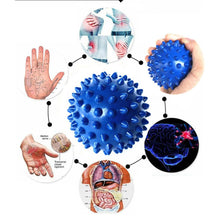 Load image into Gallery viewer, 7cm7.5cm 9cm Fitness pvc hand massage ball pvc soles hedgehog sensual grip training ball portable physiotherapy ball