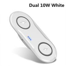 Load image into Gallery viewer, 20W Fast Charging Dock Station For Samsung S20 S10 S9 10W Dual Qi Wireless Charger Pad for Apple iPhone 11 XS XR X 8 Airpods Pro