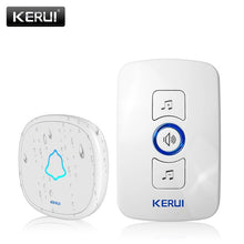 Load image into Gallery viewer, KERUI M525 Home Security Welcome Wireless Doorbell Smart Chimes Doorbell Alarm LED light 32 Songs with Waterproof Touch Button