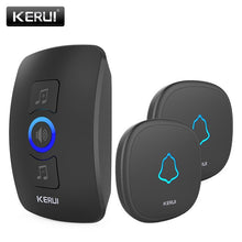 Load image into Gallery viewer, KERUI M525 Home Security Welcome Wireless Doorbell Smart Chimes Doorbell Alarm LED light 32 Songs with Waterproof Touch Button
