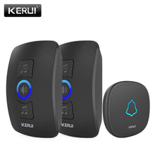 Load image into Gallery viewer, KERUI M525 Home Security Welcome Wireless Doorbell Smart Chimes Doorbell Alarm LED light 32 Songs with Waterproof Touch Button